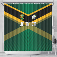 Rugby Jamaica Shower Curtain Reggae Warriors Go Champions