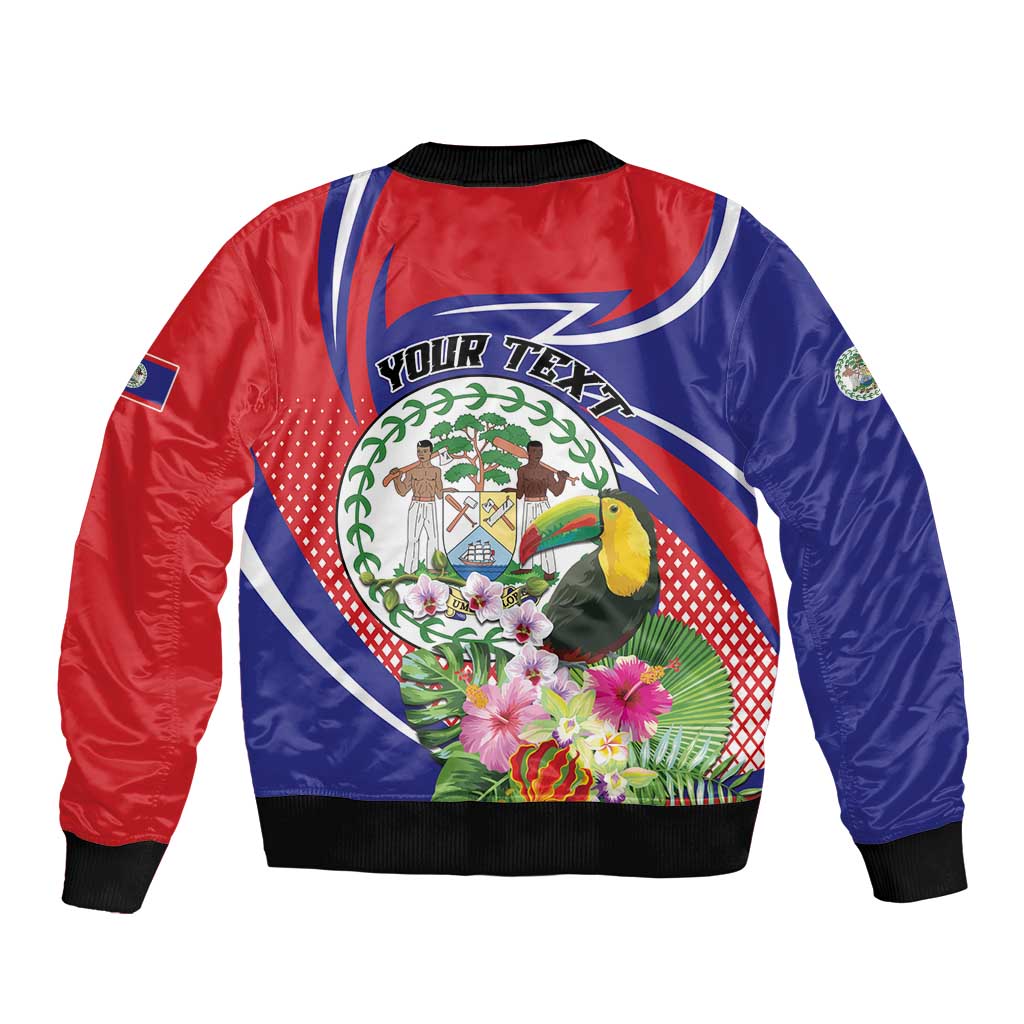 Personalized Belize Toucan Bomber Jacket Sub umbra floreo