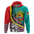 Mozambique Independence Day Hoodie Mozambiki Emblem Happy 48th Anniversary - Wonder Print Shop