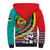 Mozambique Independence Day Sherpa Hoodie Mozambiki Emblem Happy 48th Anniversary - Wonder Print Shop