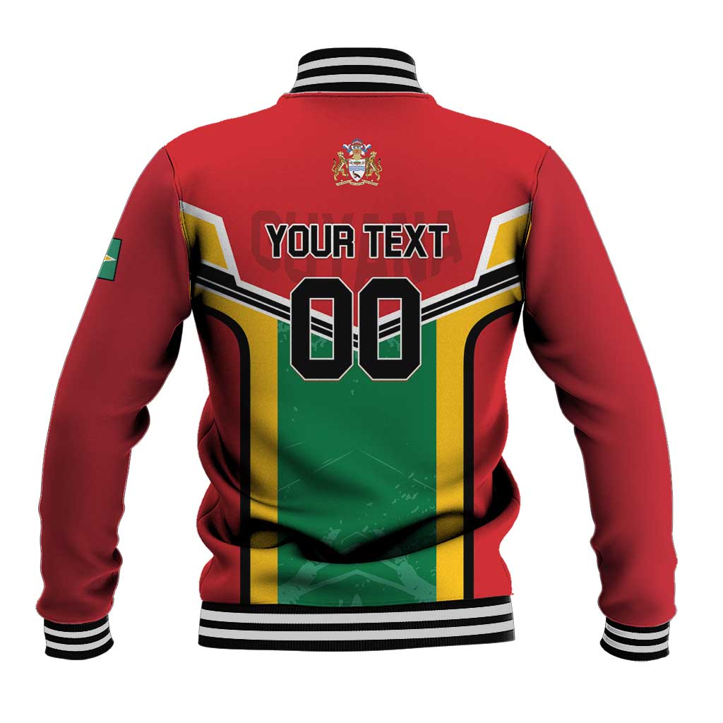 Custom Rugby Guyana Baseball Jacket Guyana Warriors Go Champions - Wonder Print Shop