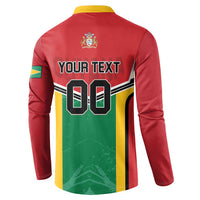 Custom Rugby Guyana Button Sweatshirt Guyana Warriors Go Champions - Wonder Print Shop