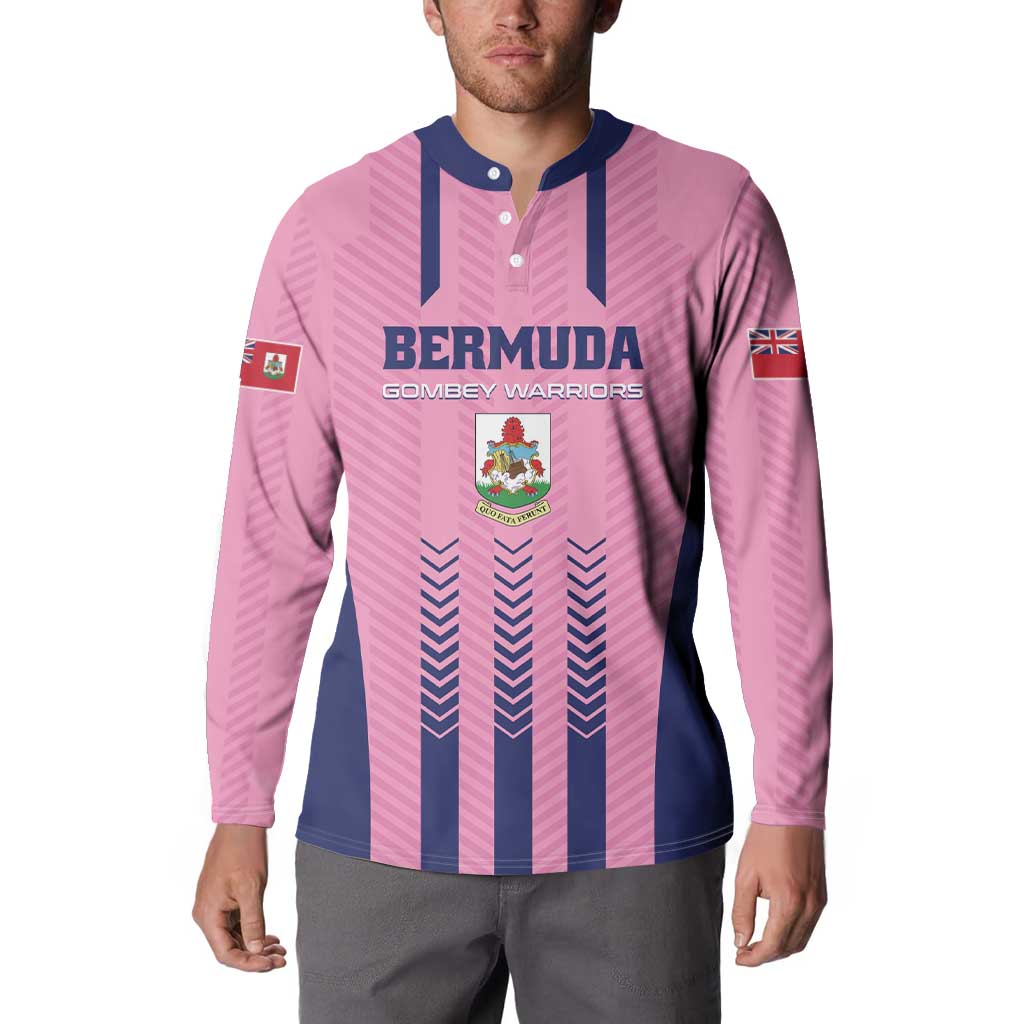 Custom Football Bermuda Button Sweatshirt Gombey Warriors Go Champions - Wonder Print Shop