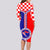 Croatia Long Sleeve Bodycon Dress Hrvatska Interlace With Coat Of Arms - Wonder Print Shop