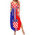 Croatia Summer Maxi Dress Hrvatska Interlace With Coat Of Arms - Wonder Print Shop