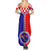 Croatia Summer Maxi Dress Hrvatska Interlace With Coat Of Arms - Wonder Print Shop