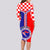 Custom Croatia Long Sleeve Bodycon Dress Hrvatska Interlace With Coat Of Arms - Wonder Print Shop