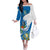 Guatemala Off The Shoulder Long Sleeve Dress Guatemalan Quetzal With Coat of Arms - Wonder Print Shop