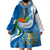 Guatemala Wearable Blanket Hoodie Guatemalan Quetzal With Coat of Arms - Wonder Print Shop