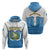 Guatemala Independence Day Hoodie Guatemalan Coat of Arms Mix Maya Pattern - Wonder Print Shop