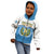 Personalised Guatemala Independence Day Kid Hoodie Guatemalan Coat of Arms Mix Maya Pattern - Wonder Print Shop