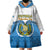 Personalised Guatemala Independence Day Wearable Blanket Hoodie Guatemalan Coat of Arms Mix Maya Pattern - Wonder Print Shop