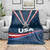 USA Silver Star Medal Blanket Team USA Champion