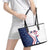 USA Eiffel Tower Leather Tote Bag One Nation One Team