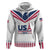 Custom USA 2024 Eiffel Tower Hoodie United States Summer Sport - Wonder Print Shop