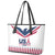 USA 2024 Eiffel Tower Leather Tote Bag United States Summer Sport