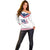 Custom USA 2024 Eiffel Tower Off Shoulder Sweater United States Summer Sport - Wonder Print Shop