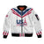 Custom USA 2024 Eiffel Tower Sleeve Zip Bomber Jacket United States Summer Sport - Wonder Print Shop