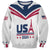 Custom USA 2024 Eiffel Tower Sweatshirt United States Summer Sport - Wonder Print Shop