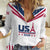 Custom USA 2024 Eiffel Tower Women Casual Shirt United States Summer Sport - Wonder Print Shop