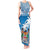 Personalised Fiji Tank Maxi Dress Bula Fijian Tapa Pattern - Wonder Print Shop