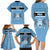 Botswana Family Matching Long Sleeve Bodycon Dress and Hawaiian Shirt Tswana Pula African Pattern - Wonder Print Shop