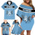 Botswana Family Matching Off Shoulder Short Dress and Hawaiian Shirt Tswana Pula African Pattern - Wonder Print Shop