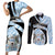 Botswana Independence Day Couples Matching Short Sleeve Bodycon Dress and Long Sleeve Button Shirts Lefatshe la Botswana Zebra Pattern - Wonder Print Shop