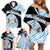 Botswana Independence Day Family Matching Off Shoulder Short Dress and Hawaiian Shirt Lefatshe la Botswana Zebra Pattern - Wonder Print Shop