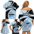 Botswana Independence Day Family Matching Off Shoulder Short Dress and Hawaiian Shirt Lefatshe la Botswana Zebra Pattern - Wonder Print Shop