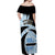 Botswana Independence Day Off Shoulder Maxi Dress Lefatshe la Botswana Zebra Pattern - Wonder Print Shop