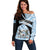 Botswana Independence Day Off Shoulder Sweater Lefatshe la Botswana Zebra Pattern - Wonder Print Shop