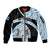 Botswana Independence Day Sleeve Zip Bomber Jacket Lefatshe la Botswana Zebra Pattern - Wonder Print Shop