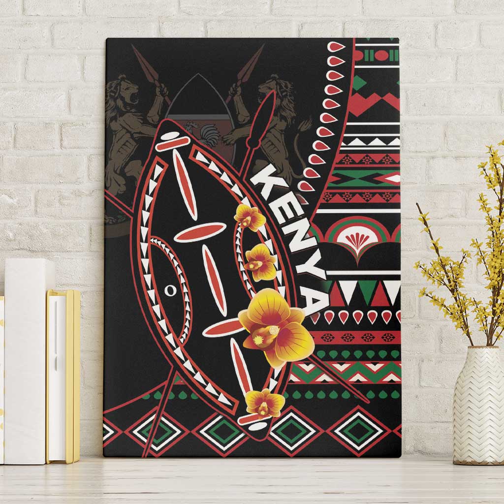 Kenya Canvas Wall Art Jamhuri ya Kenya Shield