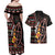 Personalized Kenya Couples Matching Off Shoulder Maxi Dress and Hawaiian Shirt Jamhuri ya Kenya Shield