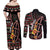 Personalized Kenya Couples Matching Off Shoulder Maxi Dress and Long Sleeve Button Shirt Jamhuri ya Kenya Shield