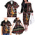 Personalized Kenya Family Matching Off The Shoulder Long Sleeve Dress and Hawaiian Shirt Jamhuri ya Kenya Shield - Wonder Print Shop