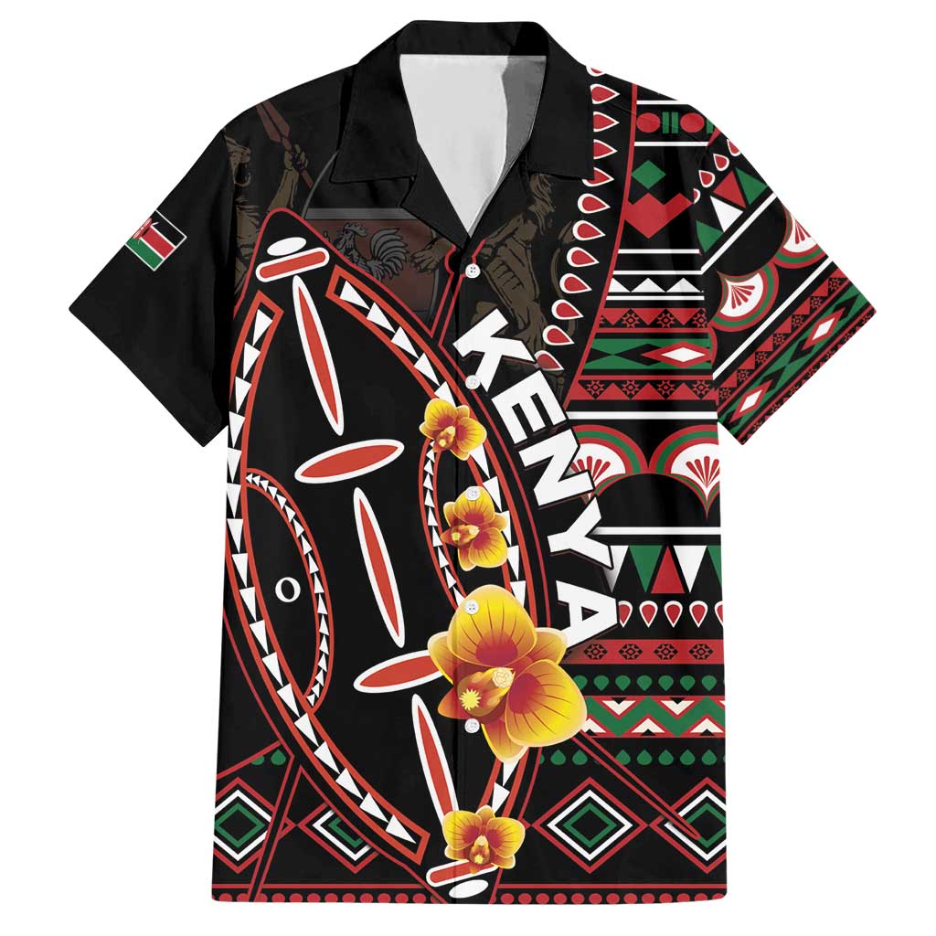 Personalized Kenya Hawaiian Shirt Jamhuri ya Kenya Shield - Wonder Print Shop