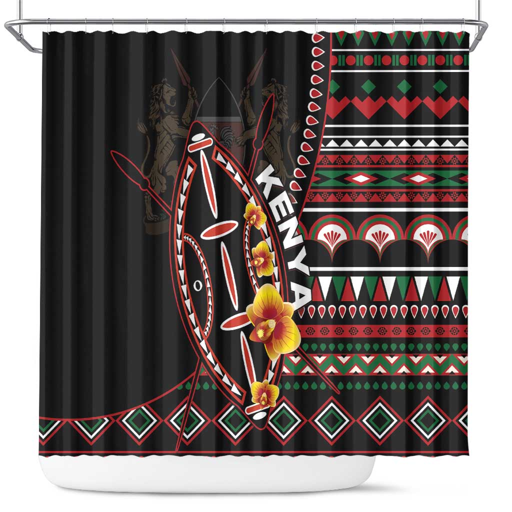 Kenya Shower Curtain Jamhuri ya Kenya Shield