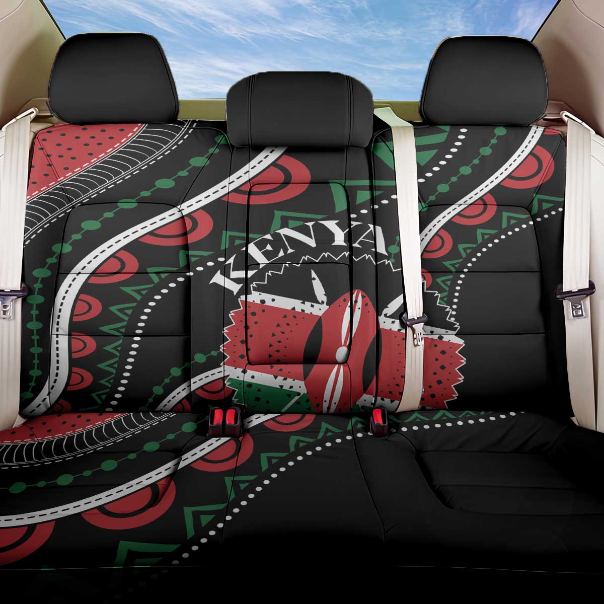 Kenya Back Car Seat Cover Harambee African Pattern