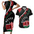 Personalized Kenya Couples Matching Short Sleeve Bodycon Dress and Hawaiian Shirt Harambee African Pattern