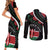 Personalized Kenya Couples Matching Short Sleeve Bodycon Dress and Long Sleeve Button Shirt Harambee African Pattern