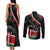 Personalized Kenya Couples Matching Tank Maxi Dress and Long Sleeve Button Shirt Harambee African Pattern