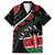 Personalized Kenya Family Matching Off The Shoulder Long Sleeve Dress and Hawaiian Shirt Harambee African Pattern