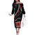 Personalized Kenya Family Matching Off The Shoulder Long Sleeve Dress and Hawaiian Shirt Harambee African Pattern