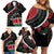 Personalized Kenya Family Matching Off Shoulder Short Dress and Hawaiian Shirt Harambee African Pattern