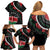 Personalized Kenya Family Matching Off Shoulder Short Dress and Hawaiian Shirt Harambee African Pattern