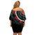 Personalized Kenya Family Matching Off Shoulder Short Dress and Hawaiian Shirt Harambee African Pattern