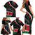 Personalized Kenya Family Matching Short Sleeve Bodycon Dress and Hawaiian Shirt Harambee African Pattern