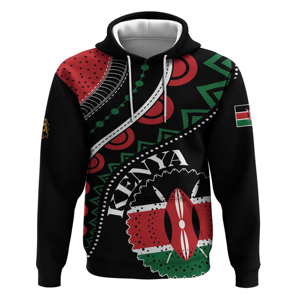 Personalized Kenya Hoodie Harambee African Pattern